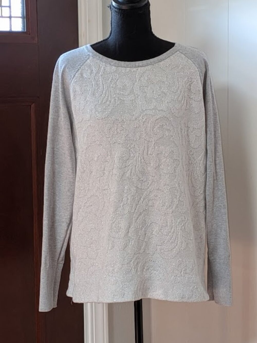 Bass Sparkly Raglan Style Sweater XXL